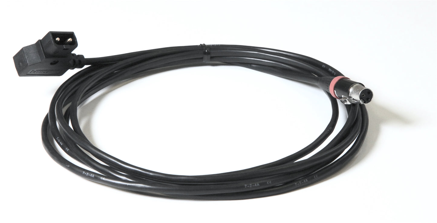 Brightcast Bi colour DTap cable to mini XLR (2m)